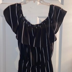 Black and white jumpsuit